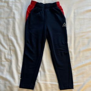 Reebok Boys 4/5 Navy Sweat Pants with zipper side pocket